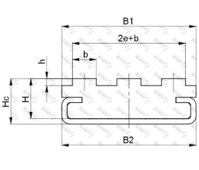 TG-CT3 CT型三排鏈條導軌